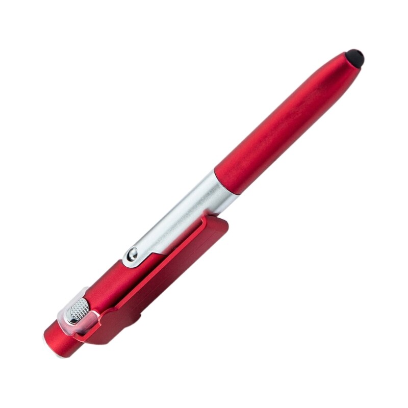 Višenamjenska kemijska olovka s olovkom od 5 komada, LED svjetlo, sklopivi držač za telefon, poslovna poklon olovka za uredsko osoblje