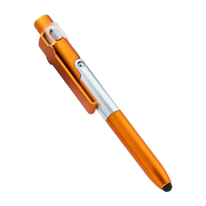 Višenamjenska kemijska olovka s olovkom od 5 komada, LED svjetlo, sklopivi držač za telefon, poslovna poklon olovka za uredsko osoblje