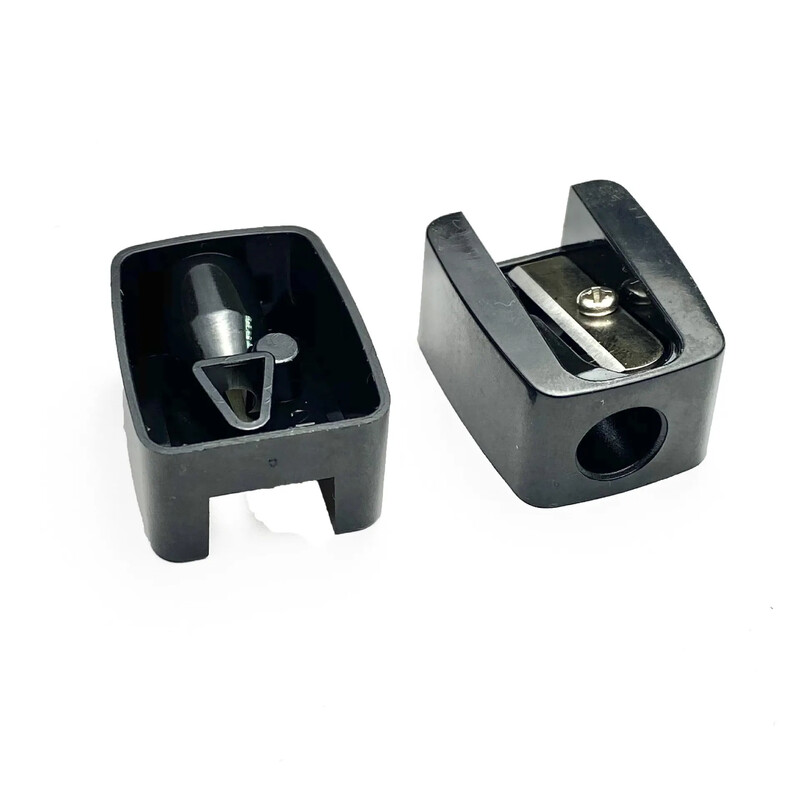 2 vnt Mini pieštukų drožtukai Plastikiniai mieli akių pieštukai pieštukų pjovimo mašina Studentų mokyklos standartiniai biuro reikmenys Nauji