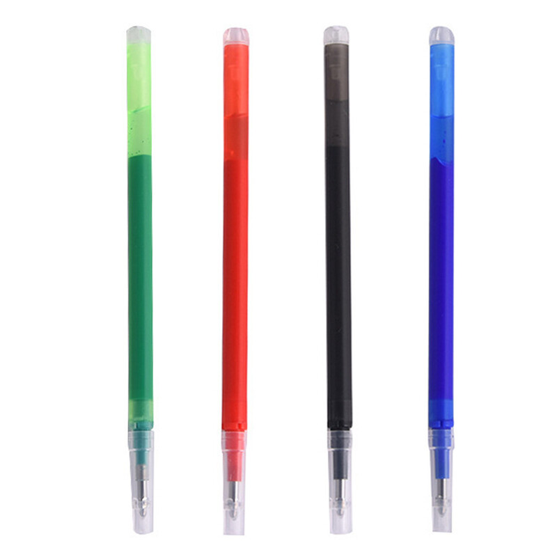 0,7 мм пълнители тип преса Син Черен Червен Зелен Изтриваеми пълнители с голям капацитет 30 бр./компл. Училищни канцеларски материали за писане