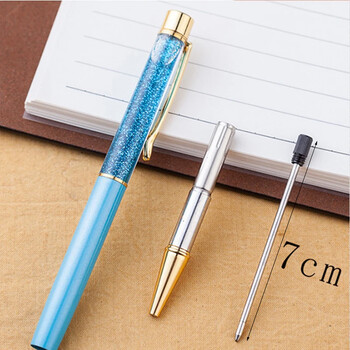 10 τμχ/παρτίδα μήκους 7cm Metal Pen Refill Special Refills For Diamond Crystal Ball Point Point Refill 0,7mm Σχολικά είδη