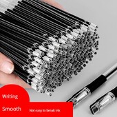 Haile 10/20/30 buc Set de reumplere stilou cu gel, albastru, negru, roșu, pixuri cu bilă, uscare rapidă, vârf fin, 0,5 mm, rechizite școlare de birou Papetarie