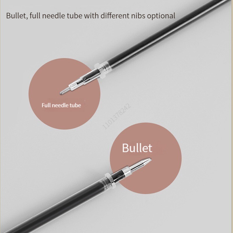 Haile 10/20/30 buc Set de reumplere stilou cu gel, albastru, negru, roșu, pixuri cu bilă, uscare rapidă, vârf fin, 0,5 mm, rechizite școlare de birou Papetarie