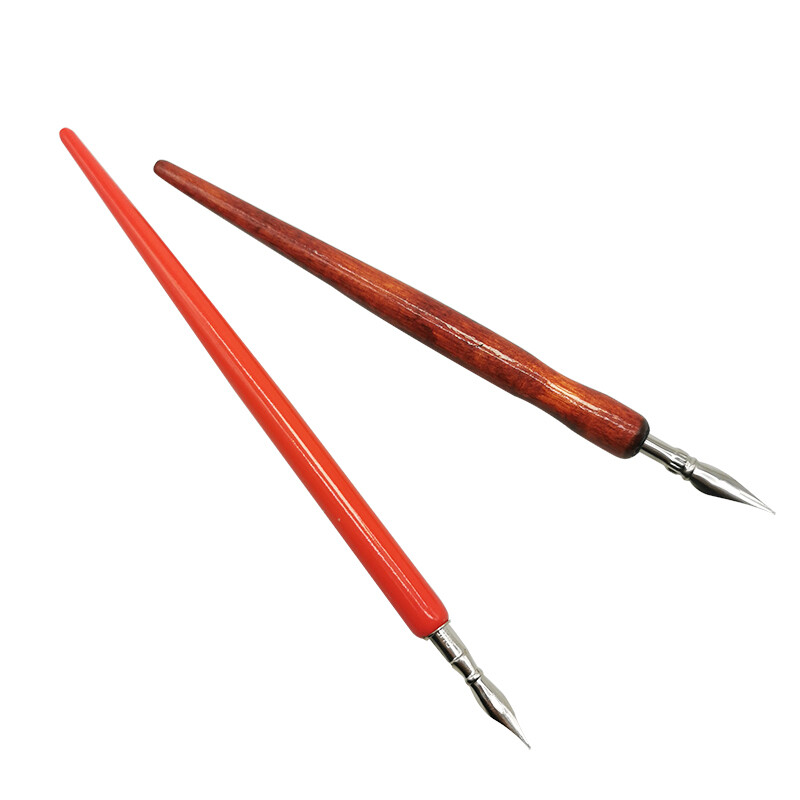 1 buc. stilou cu apă înmuiată flori font caligrafie stilou artă cuvânt cârlig linie caligrafie o varietate de tijă din lemn cu vârf