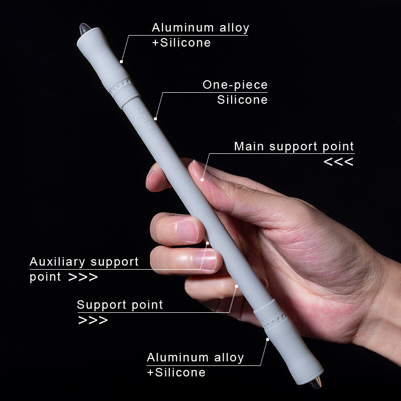 Не пишете силиконова писалка студенти състезание специална писалка баланс химикалка алуминиева сплав противотежест