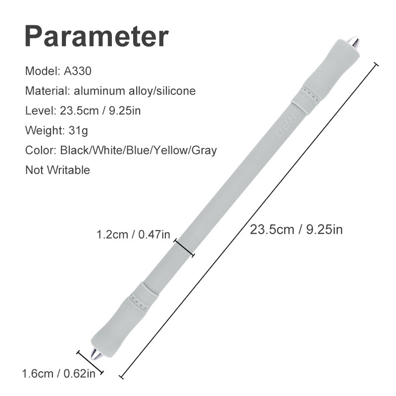 Не пишете силиконова писалка студенти състезание специална писалка баланс химикалка алуминиева сплав противотежест