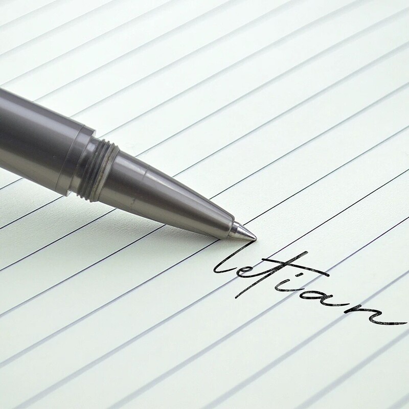 1 pix portabil cu dublă funcție, pix + creion, scriere lină și ușor de transportat, cerneală neagră, cadou perfect