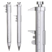 1PC Мултифункционална 0,5 мм химикалка с гел гел мастило Нониус Калибър Ролкова писалка Канцеларски материали Инструмент за писане Измервателен инструмент Писалка