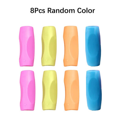 Aleatoriu 8 bucăți partener de învățare pentru elevi primari pentru copii, papetărie pentru studenți, suport pentru creion pentru exercițiu, suport corect pentru pix, ținere pentru postură