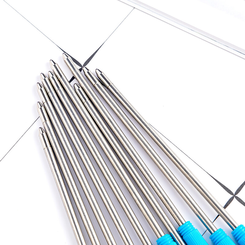 70 мм 5 бр./лот 1,0 мм метална химикалка Rystal General Gel Pen Writing Smooth Refill Officel канцеларски материали подарък синьо/черно мастило