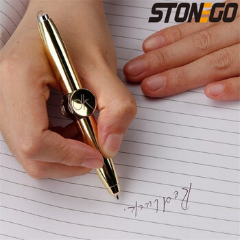 Στυλό γραφής STONEGO Relieve Stress Spinner Stonego Gyroscope Light Ball Pen Shape Finger Gyro