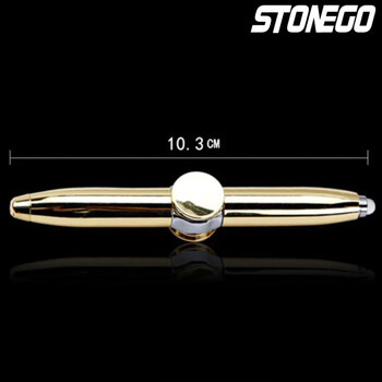 Στυλό γραφής STONEGO Relieve Stress Spinner Stonego Gyroscope Light Ball Pen Shape Finger Gyro