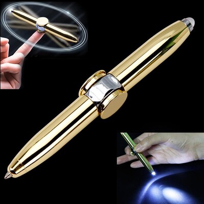 STONEGO Relieve Stress Spinner Pen Stonego Gyroscope Dekompresijsko svjetlo Hemijska olovka Oblik prsta Žiro Olovka za pisanje