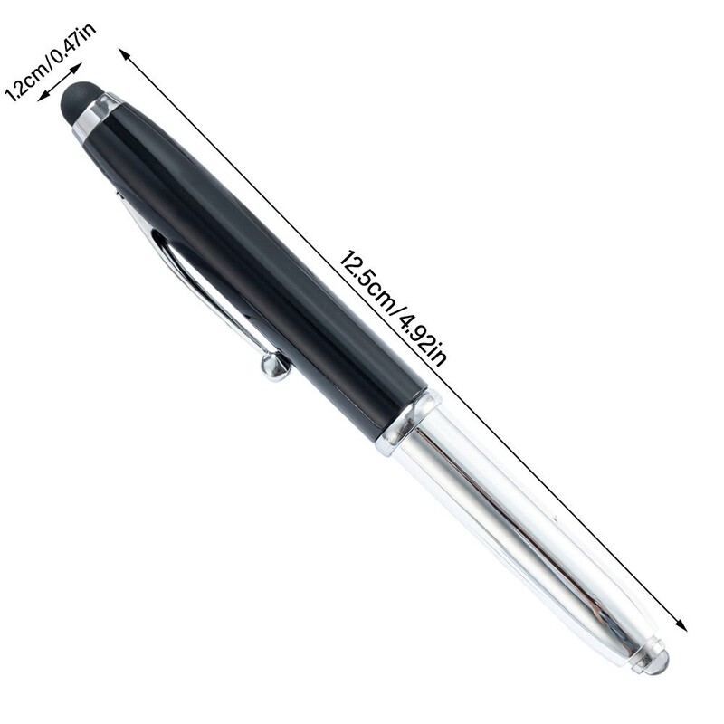 Instrumente de construcție 3 în 1 cu pix cu bilă cu lumină LED Instrument pentru exterior Stilo multifuncțional Stilo capacitiv