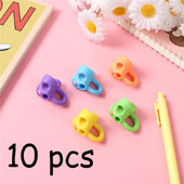 Suport pentru creion pentru corector de scris cu trei degete, 10 buc. Dispozitiv de ținere pentru învățare pentru copii Suport pentru pix de corectare Rechizite școlare