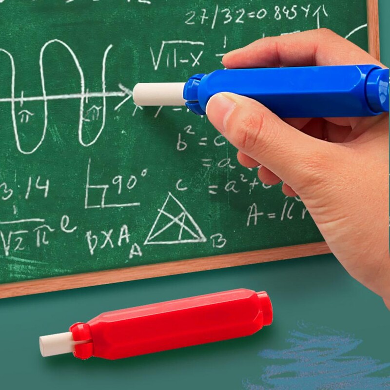 5 bucăți din plastic reglabil, rezistent la praf, scriere magnetică pentru profesor, suporturi pentru pix cu cretă, agrafe cu cretă, rechizite școlare