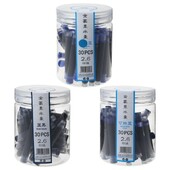 30 buc Jinhao universal negru albastru stilou stilou cartușe de cerneală 2,6 mm rezerve articole de papetărie școală