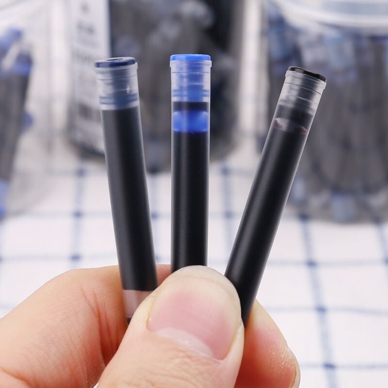 30 buc Jinhao universal negru albastru stilou stilou cartușe de cerneală 2,6 mm rezerve articole de papetărie școală