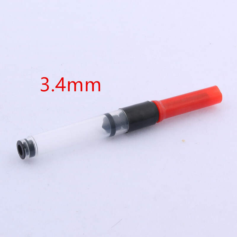 5 kom Red Office 3,4 MM plastična nalivpera s velikim rupama, pretvornik za punjenje tinte