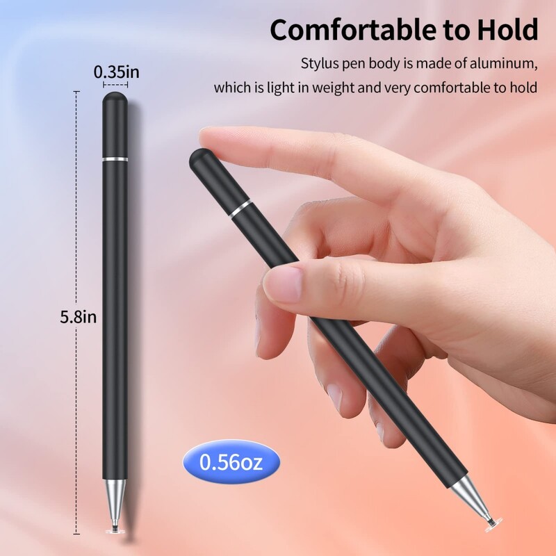 Skirtas /iPhone/Ipad Pro/Mini/Air/Android 3 spalvų jutiklinio ekrano rašiklis, skirtas Ipad Universalus nemokamas įkrovimas, vienos galvutės talpinis rašiklis