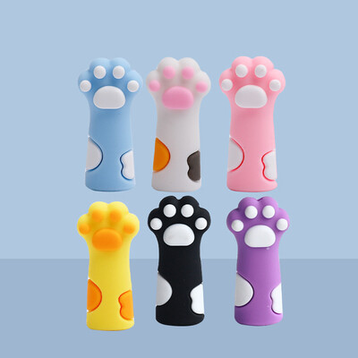 5 komada slatke mačje šape, kapa za olovku, silikonska neutralna navlaka za olovku, pribor za učenike, meka gumena zaštita za olovke