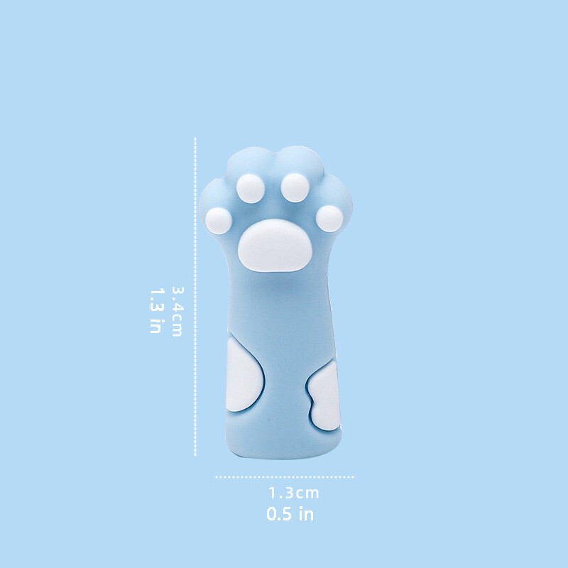 5 komada slatke mačje šape, kapa za olovku, silikonska neutralna navlaka za olovku, pribor za učenike, meka gumena zaštita za olovke