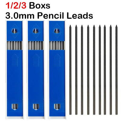 1/2/3 dobozok 3,0 mm-es HB Csere utántöltő vezetékek Utántöltő írószer mechanikus automata ceruzákhoz Irodaszerek Iskolai irodaszerek