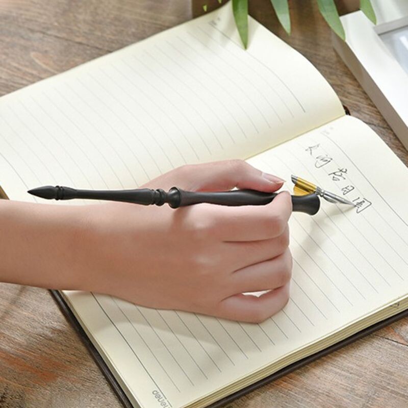 Retro angliški įstrižai įstrižai švirkštimo priemonės antgalio laikiklis Rankų darbo senoviniai rašikliai Whitout