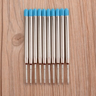 10 vnt/stal. Meta Pen Refill School Office Tušinukų papildymas Smooth Fine 0,5 mm Vidutinis Parker Pen Kanceliarinės prekės Dovanų reikmenys