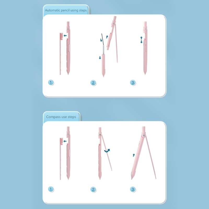 Piešimo pieštukai Matematikos įrankių rinkiniai Rular Pieštukai