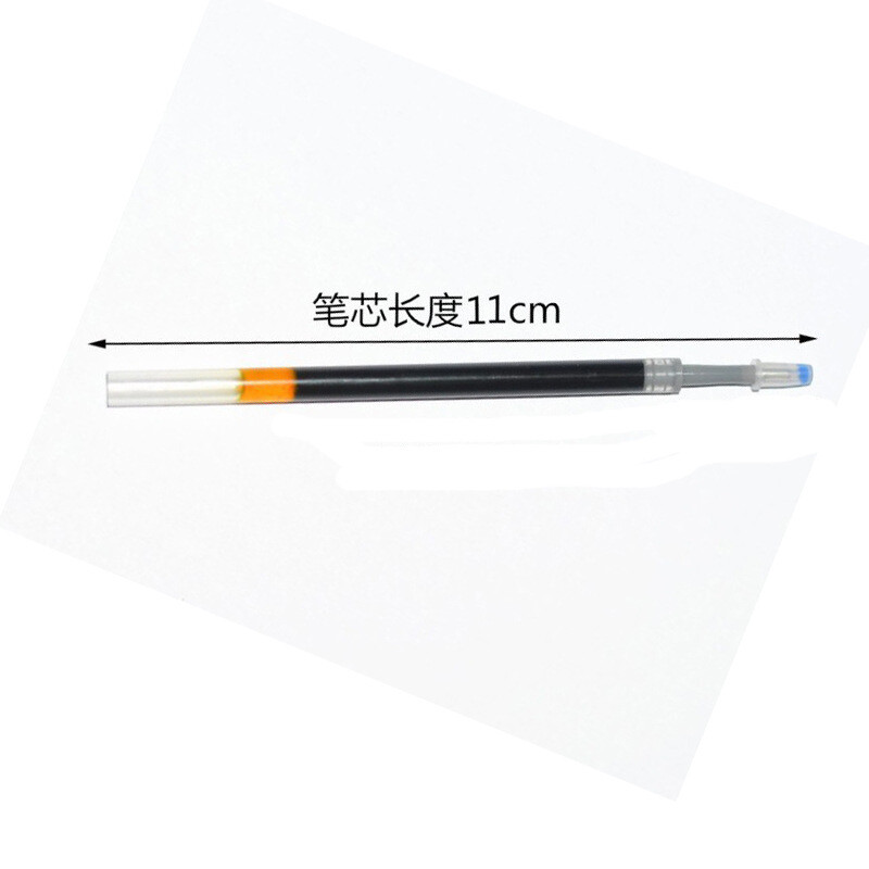 50 бр./компл. прибиращи се пълнители за гел писалка 0,5 mm син/черен/син/червен мастилен прът за студентски канцеларски материали за писане, гел химикалки с натискане
