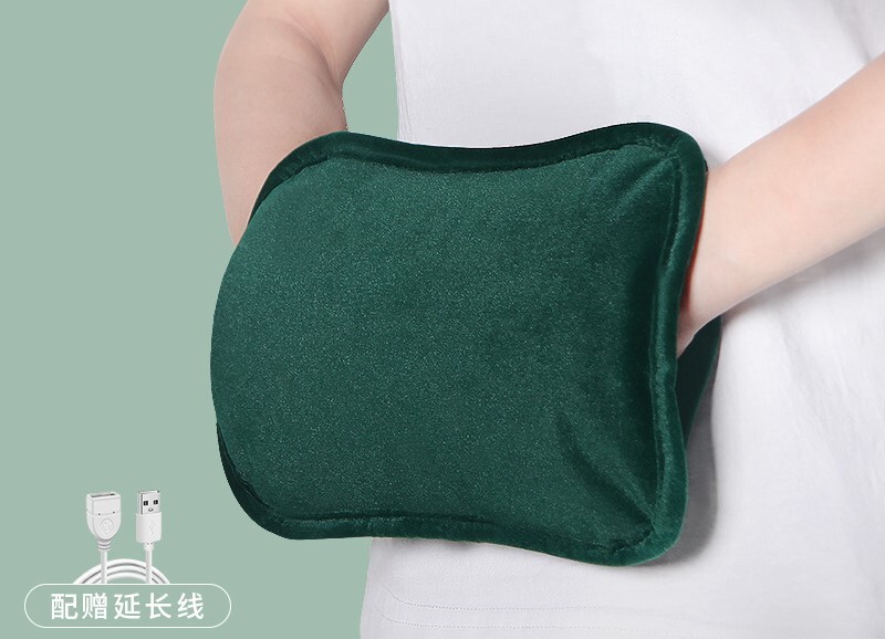 Bevandenis grafeninis karšto vandens butelis, šiltas vanduo pilvui, įkraunamas elektrinis rankų šildytuvas kūdikiams, karšto vandens butelis, pliušinio audinio dangtelis