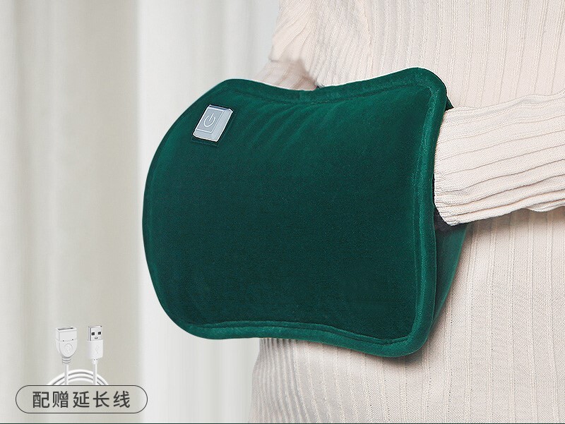 Bevandenis grafeninis karšto vandens butelis, šiltas vanduo pilvui, įkraunamas elektrinis rankų šildytuvas kūdikiams, karšto vandens butelis, pliušinio audinio dangtelis