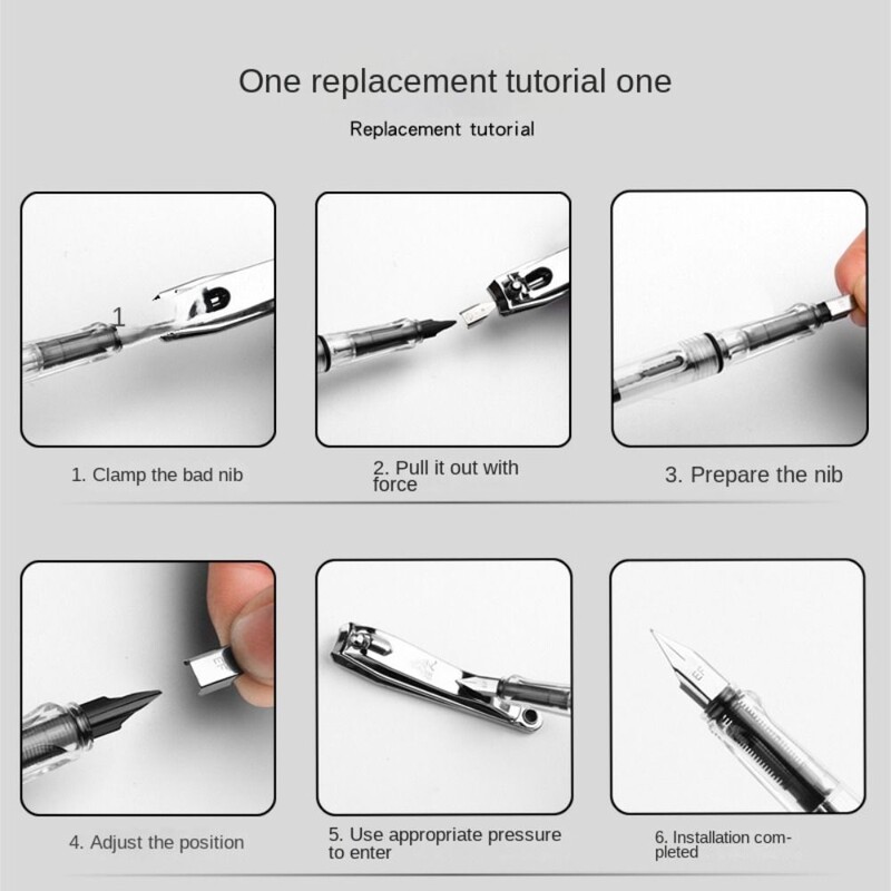 1/5/10 buc. Vârf stilou de înaltă calitate, ușor de instalat, 0,38 mm, rechizite școlare, articole de papetărie, rechizite de scris cu vârf înmuiat retro