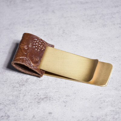 Clip pentru stilou din piele naturală Jurnal Husă pentru creion din alamă Papetarie pentru elevi de școală Accesorii pentru caiet retro Oțel inoxidabil