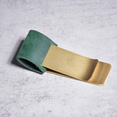 Clip pentru stilou din piele naturală Jurnal Husă pentru creion din alamă Papetarie pentru elevi de școală Accesorii pentru caiet retro Oțel inoxidabil