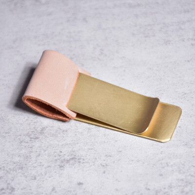 Clip pentru stilou din piele naturală Jurnal Husă pentru creion din alamă Papetarie pentru elevi de școală Accesorii pentru caiet retro Oțel inoxidabil