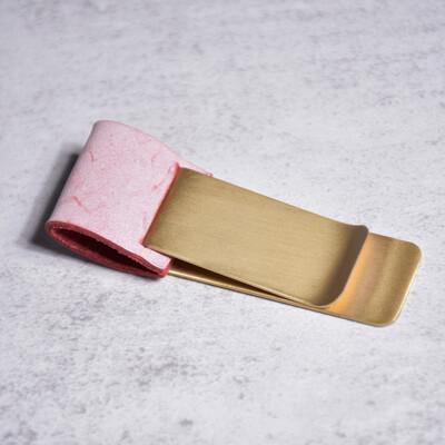 Clip pentru stilou din piele naturală Jurnal Husă pentru creion din alamă Papetarie pentru elevi de școală Accesorii pentru caiet retro Oțel inoxidabil