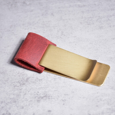 Clip pentru stilou din piele naturală Jurnal Husă pentru creion din alamă Papetarie pentru elevi de școală Accesorii pentru caiet retro Oțel inoxidabil