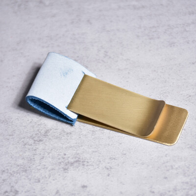 Clip pentru stilou din piele naturală Jurnal Husă pentru creion din alamă Papetarie pentru elevi de școală Accesorii pentru caiet retro Oțel inoxidabil