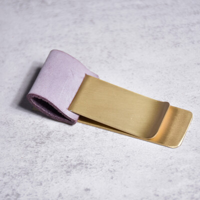 Clip pentru stilou din piele naturală Jurnal Husă pentru creion din alamă Papetarie pentru elevi de școală Accesorii pentru caiet retro Oțel inoxidabil