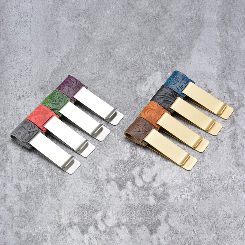 Clip pentru stilou din piele naturală Jurnal Husă pentru creion din alamă Papetarie pentru elevi de școală Accesorii pentru caiet retro Oțel inoxidabil