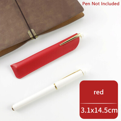 PU odinis pieštukų laikiklis Mokyklinis rašiklio laikymo krepšys Rašiklio dėklas Kawaii Pen Apsauginė rankovė Maža Ženklų rašiklio dangtelis Odinis Dėklas Dovanos