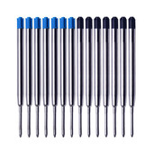 10 kom/lot 1,0 mm plavo crna kemijska olovka, dopuna za kemijsku tintu, metalne šipke za dopunu za pisaći uredski pribor