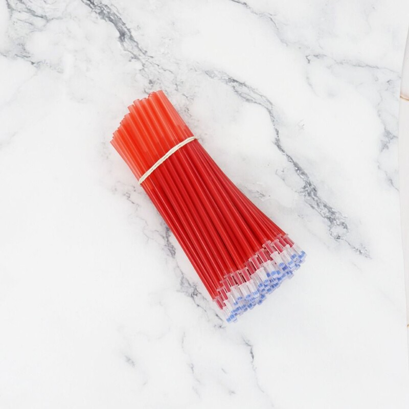 10 bucăți/set de reîncărcare stilou cu gel șters, instrument de scris, 0,5 mm, cerneală colorată, stilou neutru, articole de papetărie, miez neutru