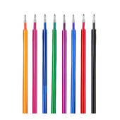 8 tk/komplekt kustutatav geelpliiatsi täitmine 0,5 mm kuuliotsik Sinine must punane tindiga täitevardad 8 värviline kirjutamine joonistus maalimine pestav käepide