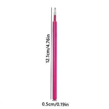 8 τμχ/Σετ Erasable Gel Pen Refill 0,5mm Μύτη κουκκίδας Μπλε Μαύρη Κόκκινη Ράβδοι Ανταλλακτικού Μελάνι 8 Έγχρωμη Γράψιμο Σχέδιο Ζωγραφική Πλενόμενη Λαβή