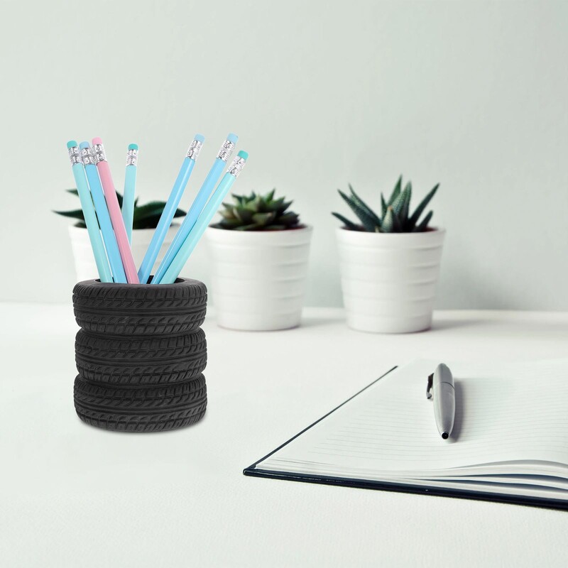 Rehvikujuline kena hoidik Auto rehvipliiatsihoidja Kirjatarbed Aksessuaarid Lastekooli kontorisisustus Jõulud kaasaskantavad koolitarbed