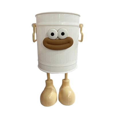 Suport rotund de creion cu desene animate drăguț Birou Birou Organizator de cutii pentru pahare Container de pix de fier durabil Papetărie pentru studenți