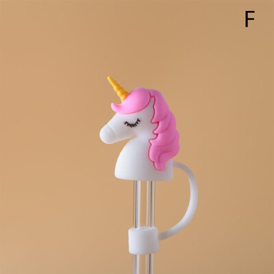 10 mm Strawberry Unicorn Rainbow Shape Paie Capace Cap, drăguțe silicon Pai Covers